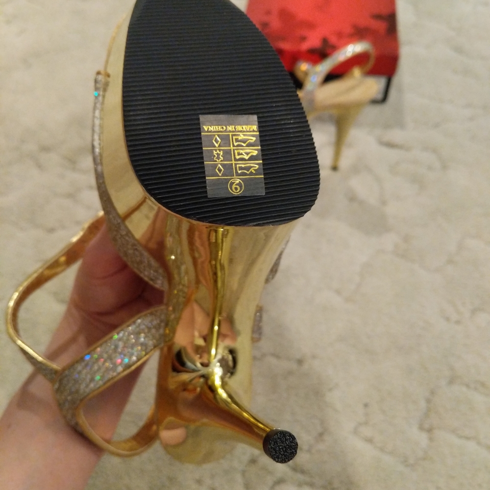 Pleaser Gold Delight Size 9 - Picture 3 of 3